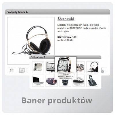 Baner produktów