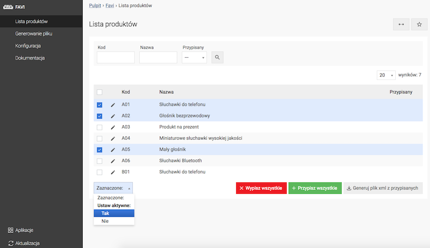 Adding Products to Favi XML File