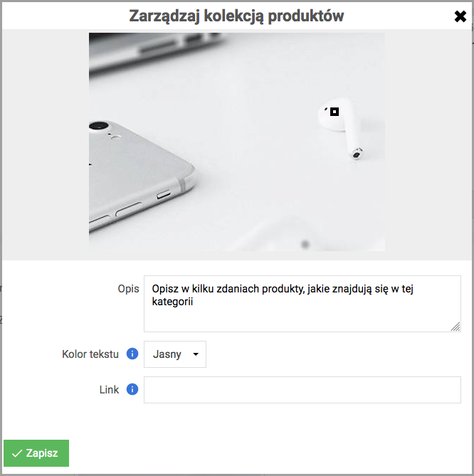 Zarządzanie kolekcją produktów