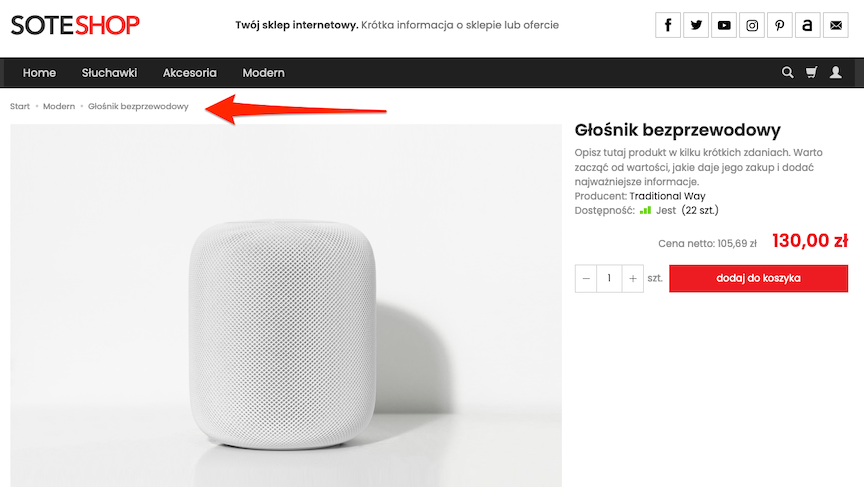 Nawigacja w sklepie internetowym