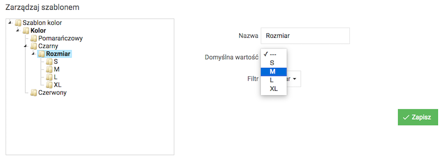 Setting default value of option