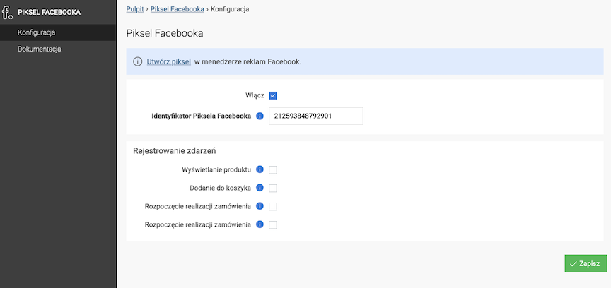 Facebook Pixel configuration - adding a pixel identifier