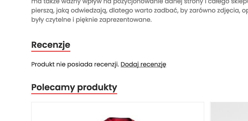 Jak dodać rencejzę z karty produktu w sklepie