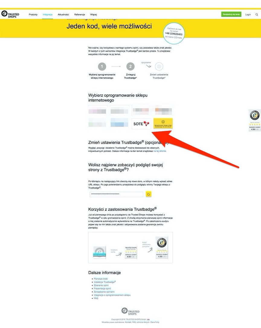 Centrum integracji Trusted Shops