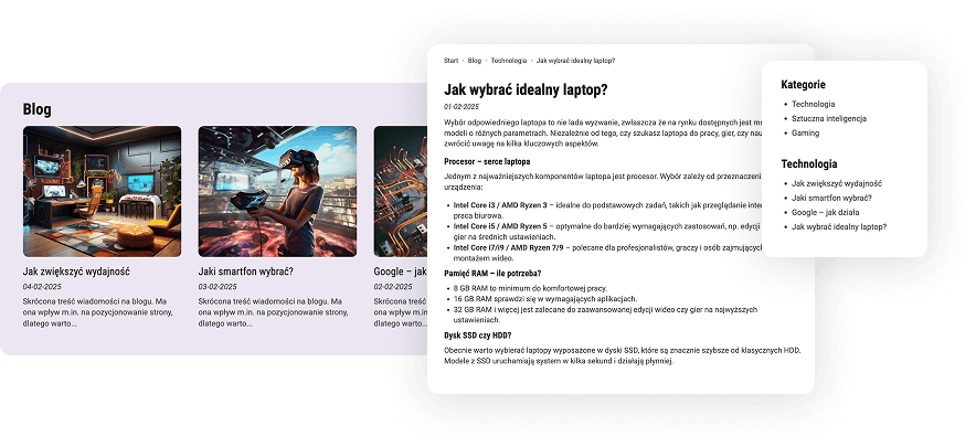 Napisz artykuł na bloga z AI