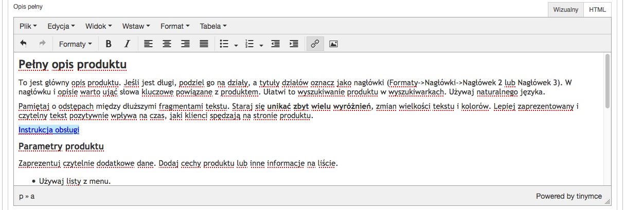 link do dokumentu pdf dodany do opisu produktu
