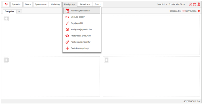 Gdzie znaleźć Harmonogram zadań w Panelu sklepu