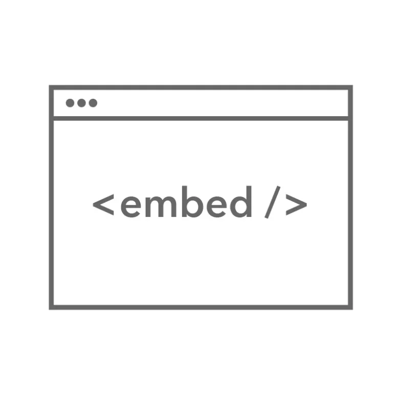 Embed produktu