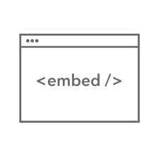 Embed produktu