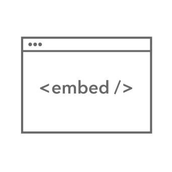 Embed produktu